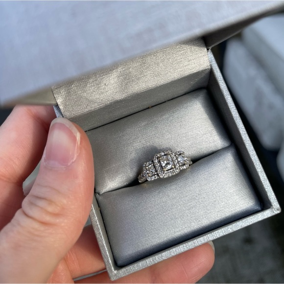 SOLD Engagement Ring Set - Picture 4 of 6